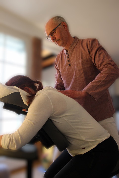 Shiatsu am Stuhl